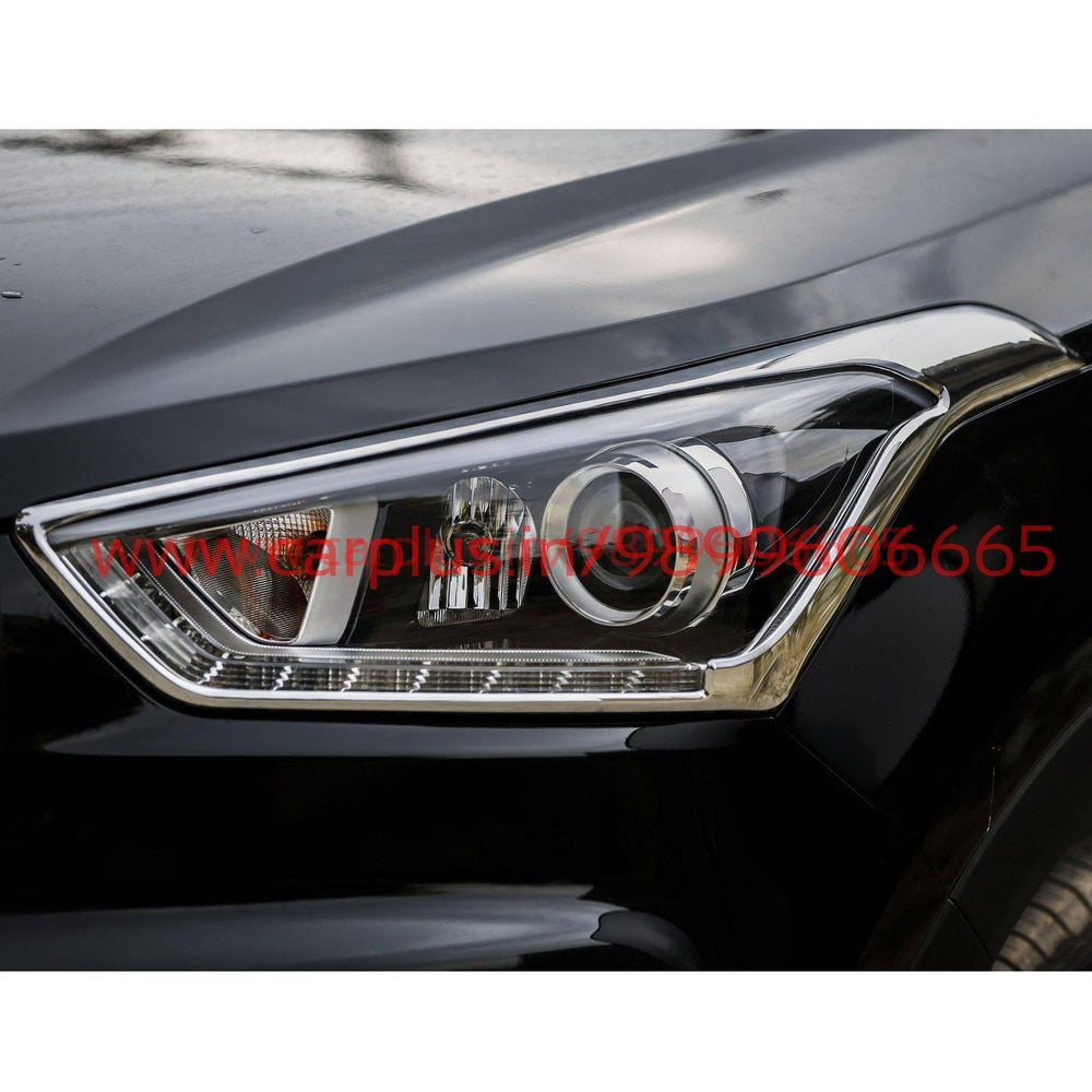 KMH Head Light Cover Chrome For Hyundai Creta (1st GEN, 1st GEN FL)