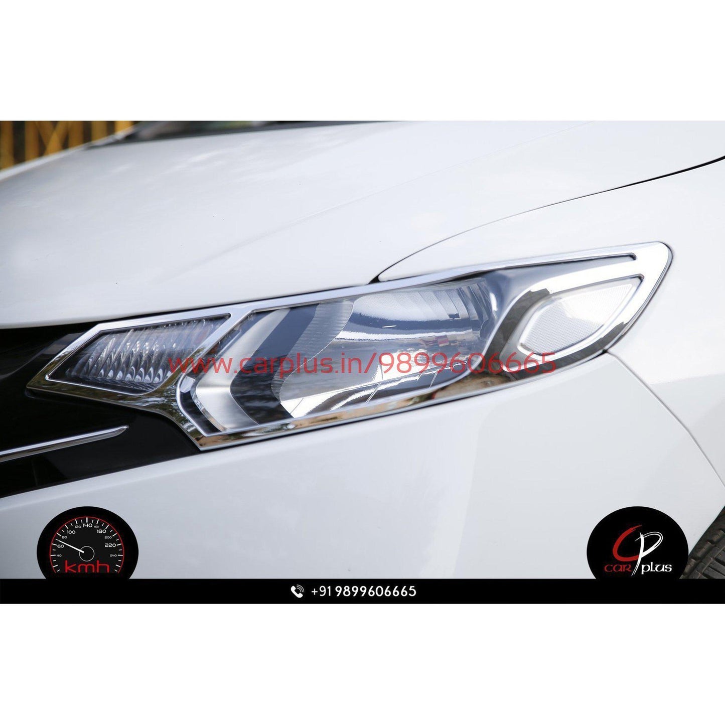 
                  
                    KMH Head Light Cover Chrome for Honda Jazz (2015, Set of 2Pcs) CN LEAGUE EXTERIOR.
                  
                