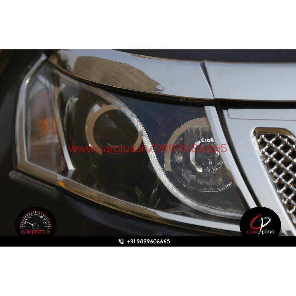 KMH Head Light Cover Chrome for Mahindra XUV 500 (2014, Set of 2Pcs) CN LEAGUE EXTERIOR.