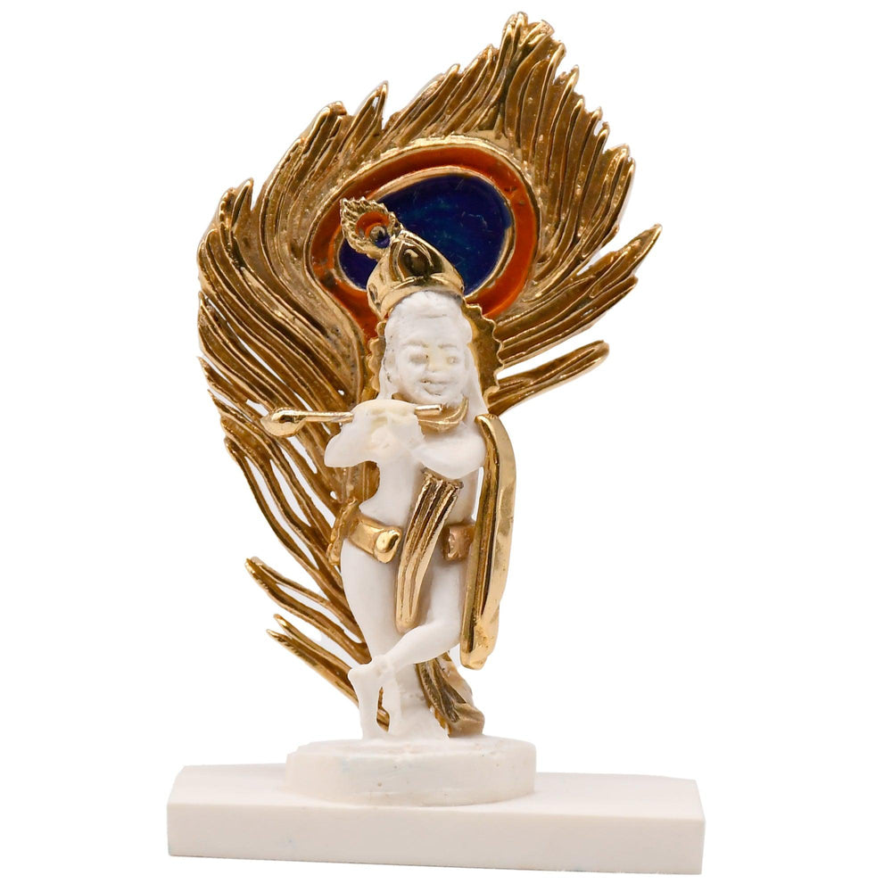 
                  
                    KMH High Quality Ceramic God Idol for Lord Krishna With Feather(KCG020)-GOD IDOL-KMH-CARPLUS
                  
                