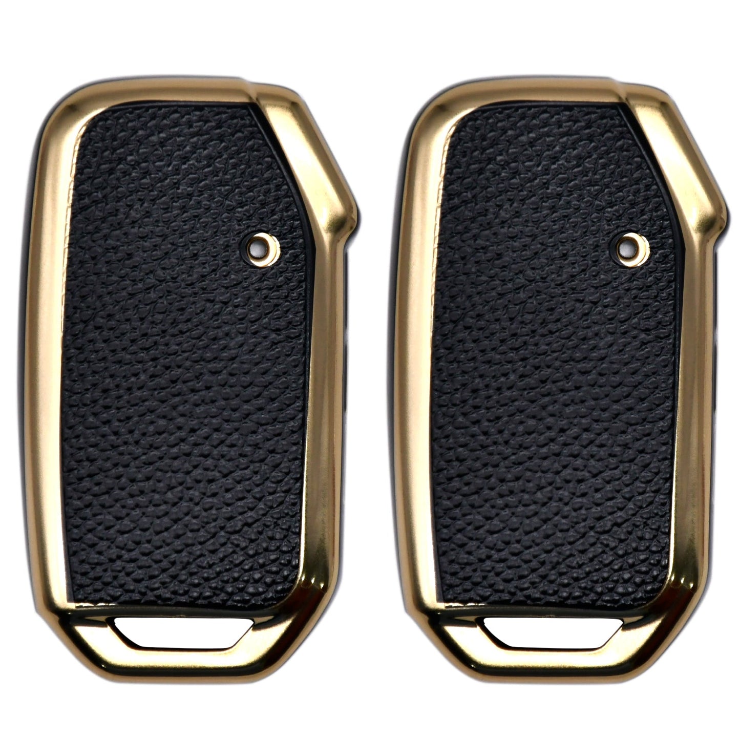 
                  
                    KMH Leather Key Cover for Kia(D6)-Gold/Black (Pack of 2)-TPU GOLD KEY COVER-KMH-CARPLUS
                  
                