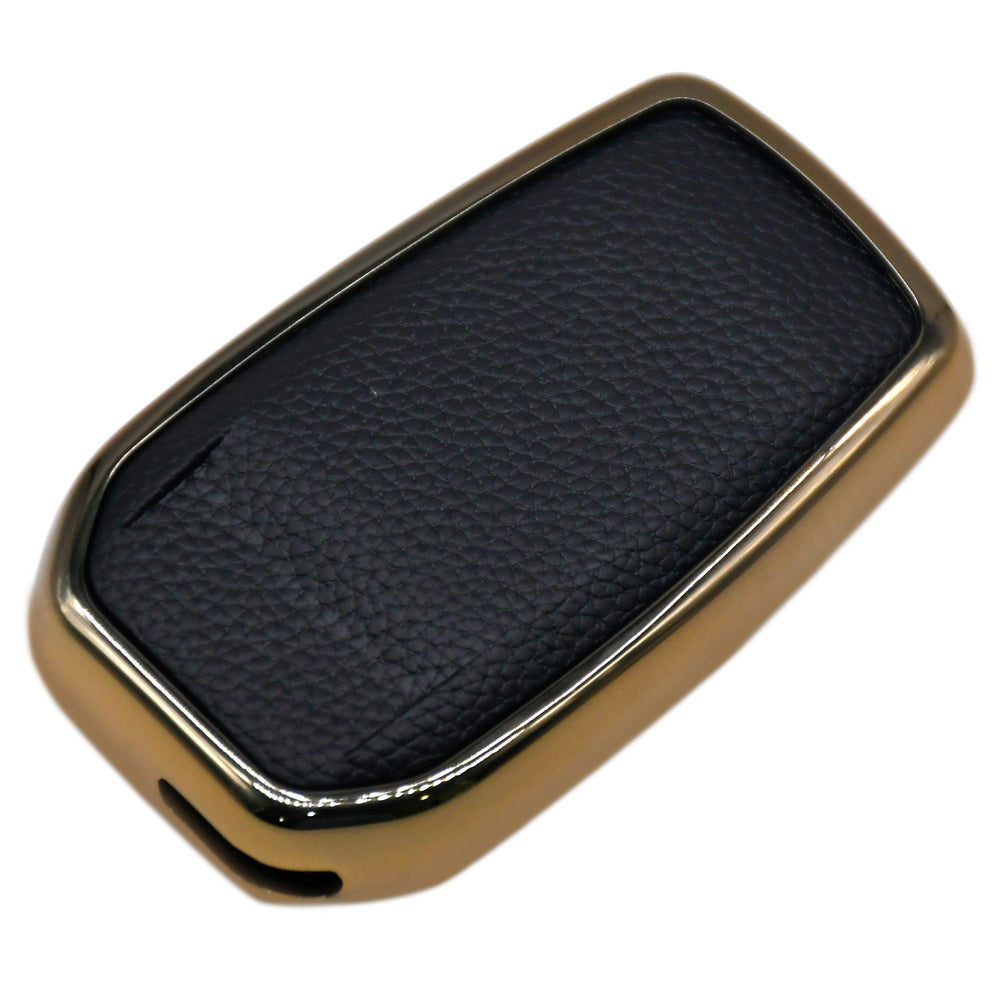 
                  
                    KMH Leather Key Cover for Toyota(D3)-Gold/Black (Pack of 2)-TPU GOLD KEY COVER-KMH-CARPLUS
                  
                