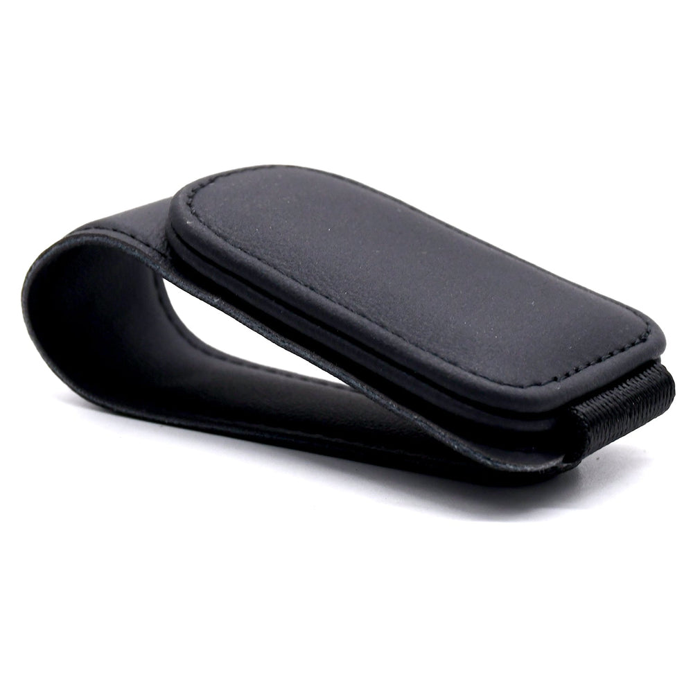 KMH Leather Sunglass Clip-Black-SUNGLASS CLIP-KMH-CARPLUS