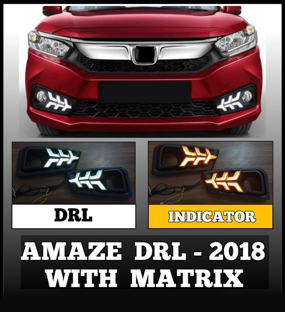 KMH Matrix DRL for Honda Amaze-2018-DRL LIGHT-KMH-CARPLUS