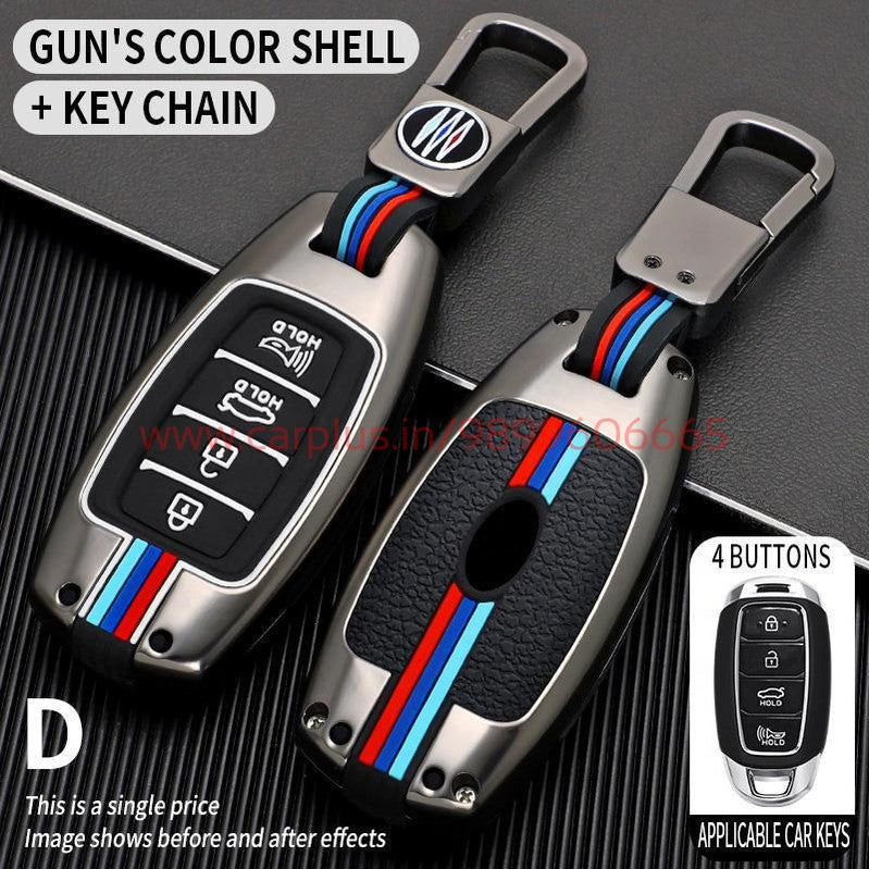 
                  
                    KMH Metal With Silicone 4 Button Key Cover for Hyundai-METAL KEY COVER-KMH-KEY COVER-CARPLUS
                  
                