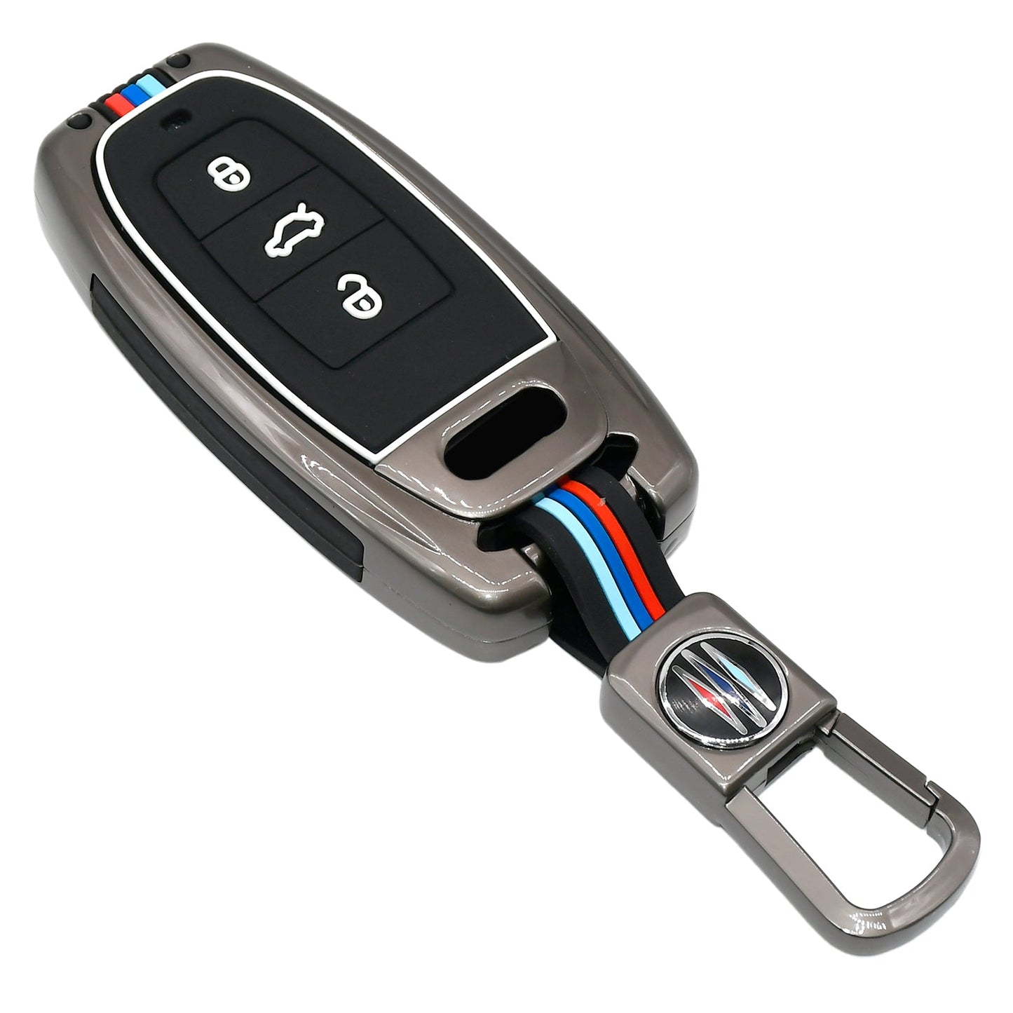 
                  
                    KMH Metal With Silicone Car Key Cover for Audi (3 Button , D1)-METAL KEY COVER-KMH-CARPLUS
                  
                