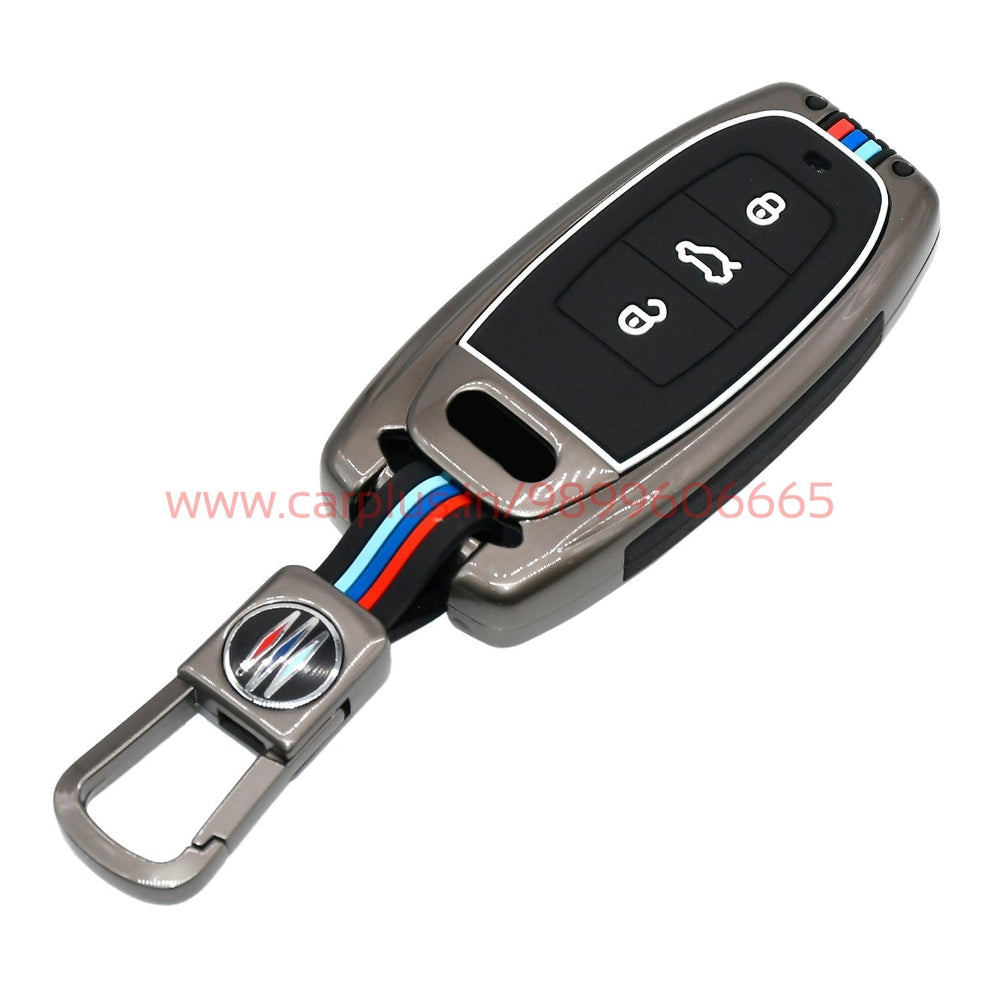 
                  
                    KMH Metal With Silicone Car Key Cover for Audi (3 Button , D1)-METAL KEY COVER-KMH-CARPLUS
                  
                