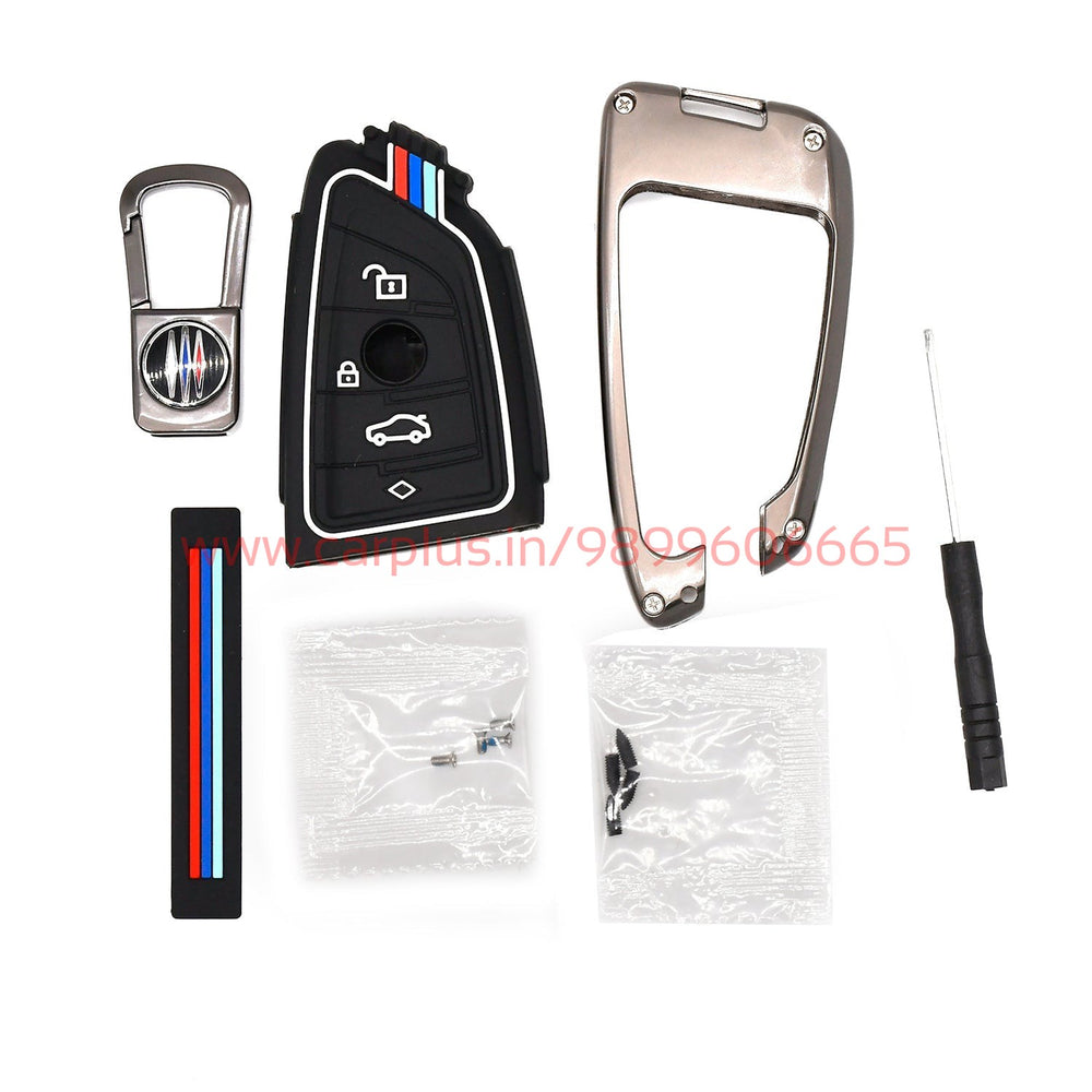 KMH Metal With Silicone Car Key Cover for BMW (D1) – CARPLUS