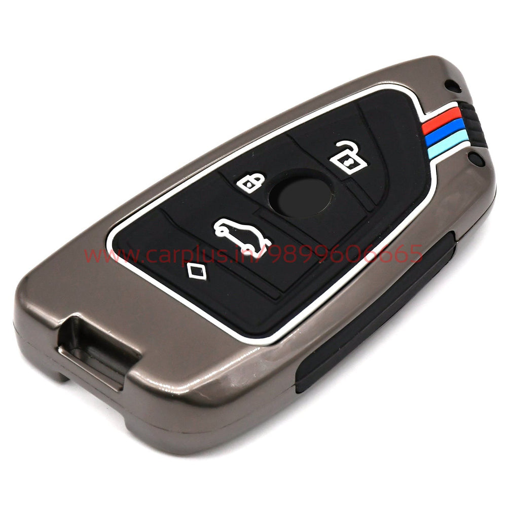 KMH Metal With Silicone Car Key Cover for BMW (D1)