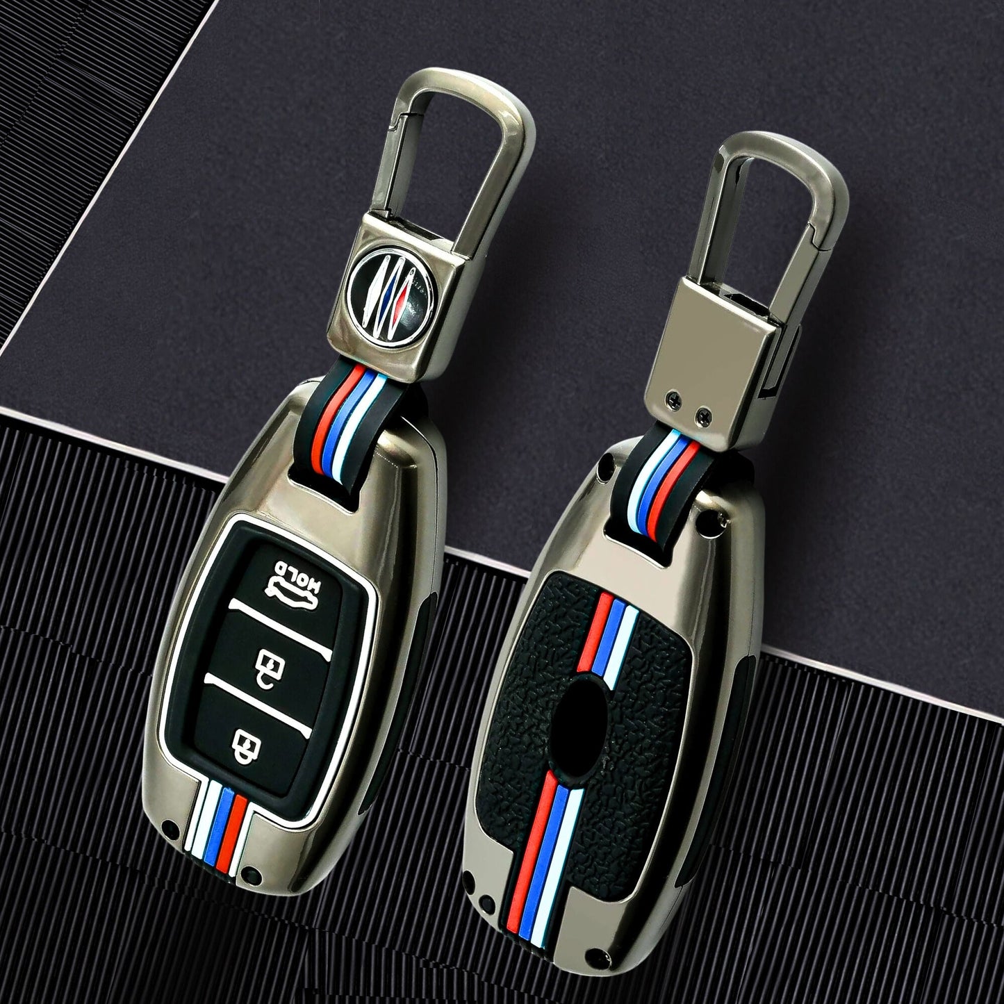 
                  
                    KMH Metal With Silicone Car Key Cover for Hyundai D5 (KC 41)-KEY COVER-METAL-KMH-CARPLUS
                  
                