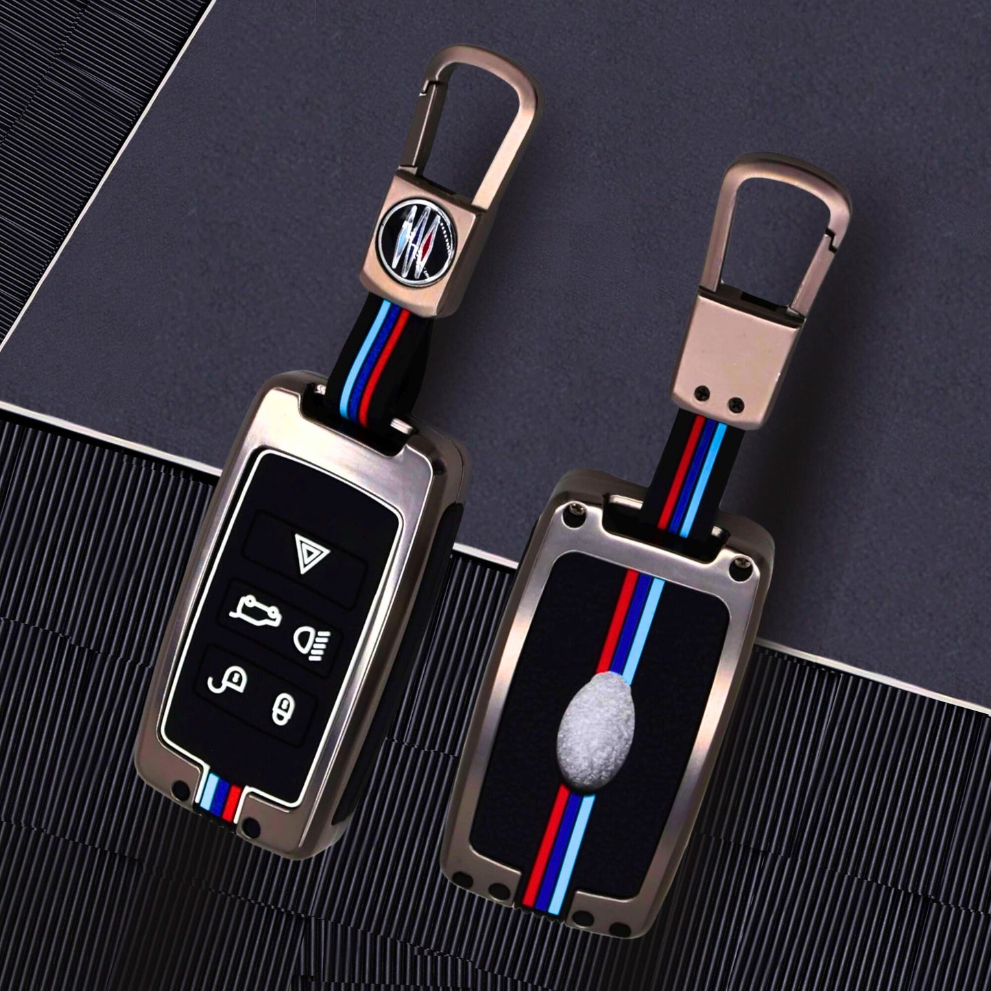 
                  
                    KMH Metal With Silicone Car Key Cover for Range Rover D2 (KC 210)-KEY COVER-METAL-KMH-CARPLUS
                  
                