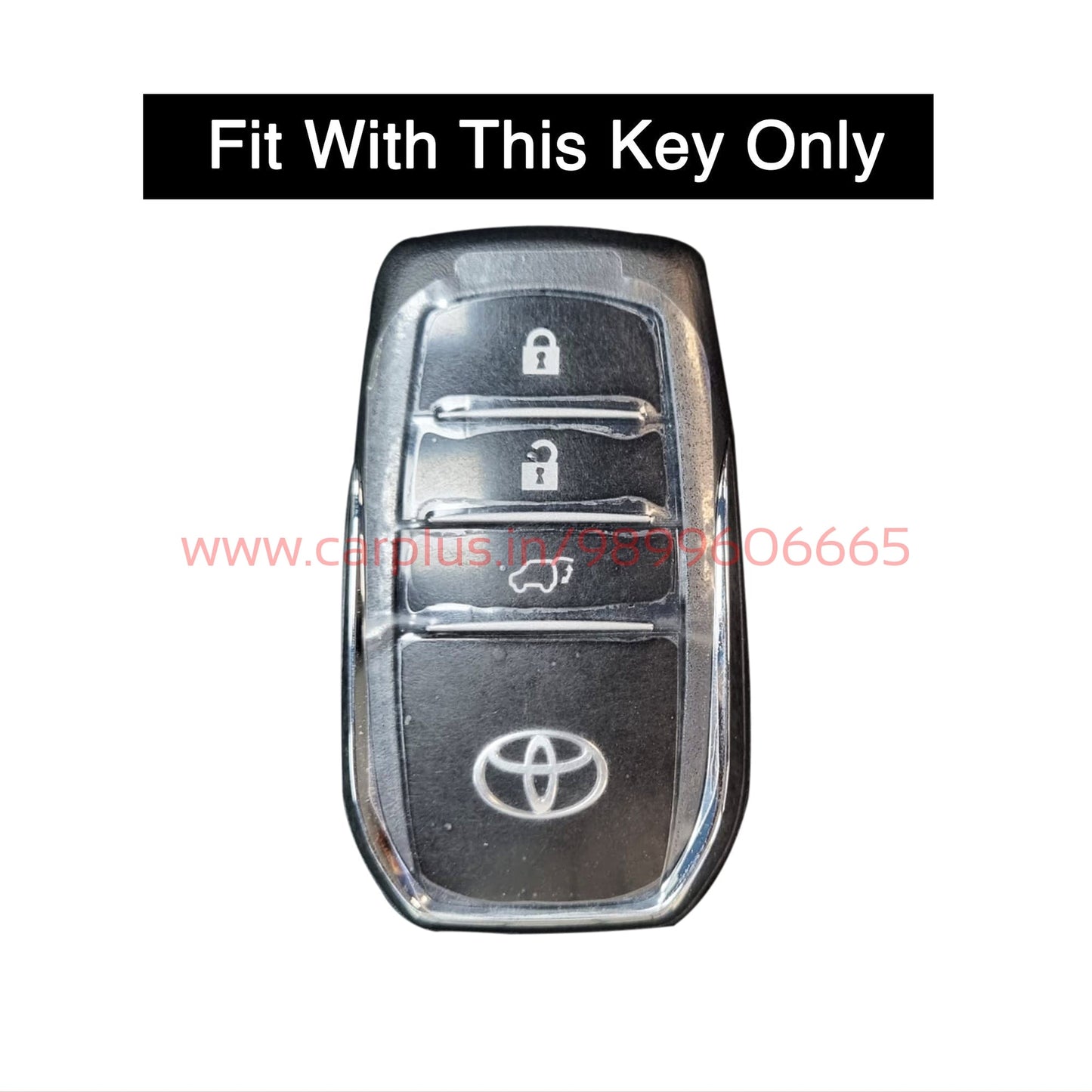 KMH Metal With Silicone Car Key Cover for Toyota – CARPLUS