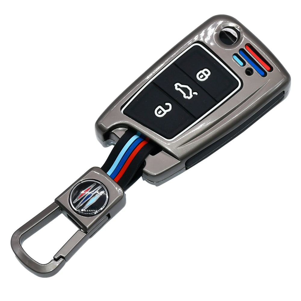 
                  
                    KMH Metal With Silicone Car Key Cover for Volkswagen (3 Button , D2)-METAL KEY COVER-KMH-CARPLUS
                  
                