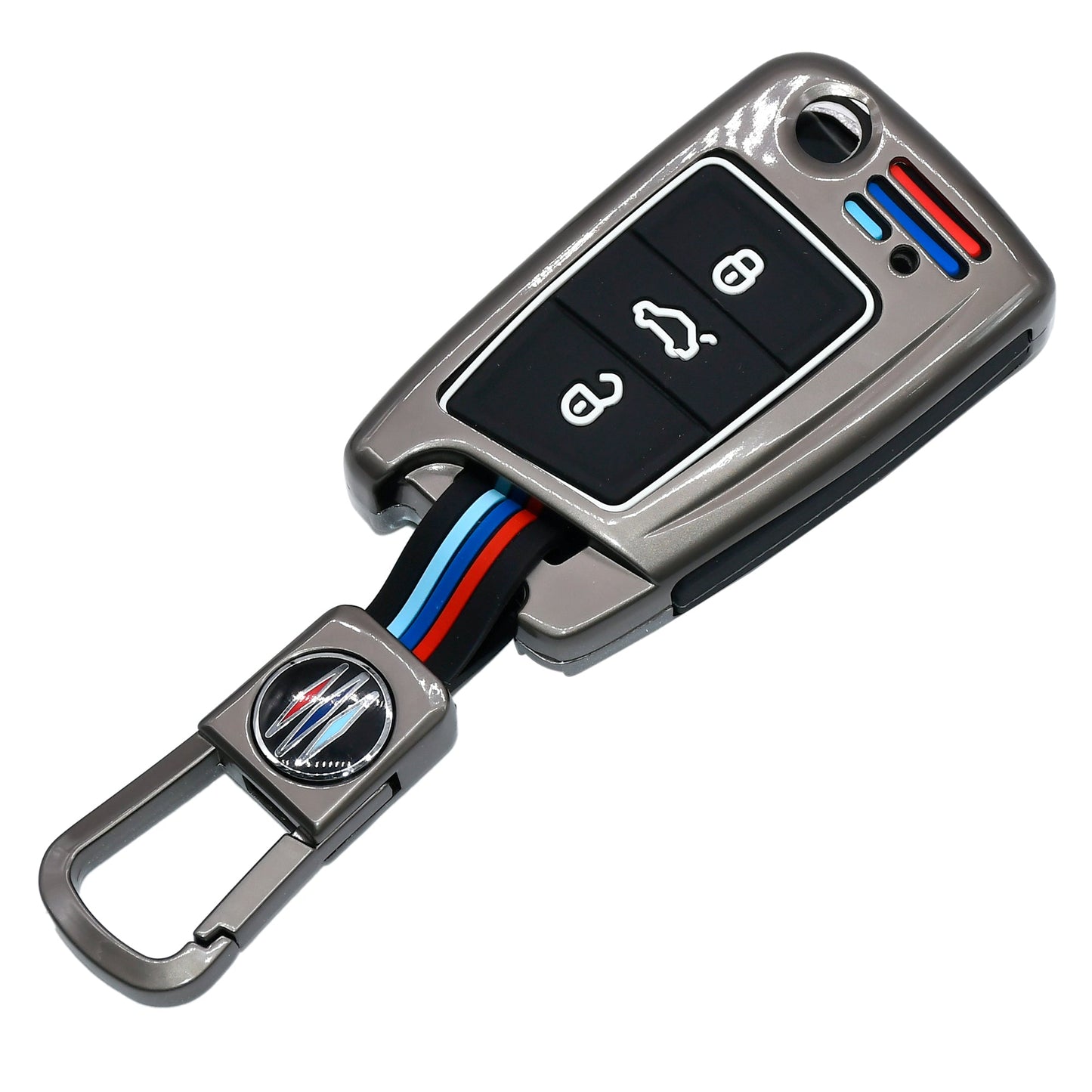 
                  
                    KMH Metal With Silicone Car Key Cover for Volkswagen (3 Button , D2)-METAL KEY COVER-KMH-CARPLUS
                  
                