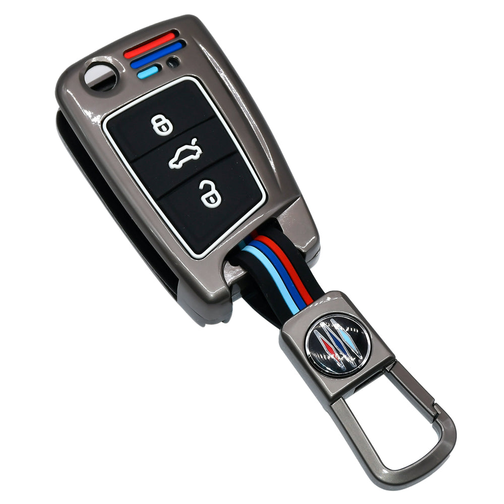 
                  
                    KMH Metal With Silicone Car Key Cover for Volkswagen (3 Button , D2)-METAL KEY COVER-KMH-CARPLUS
                  
                