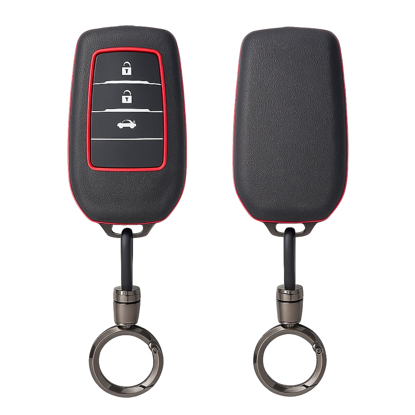 
                  
                    KMH Premium ABS Key Cover for Toyota (D3)-Black With Red(Border-Gun Brown)-KEY COVER-KMH-CARPLUS
                  
                