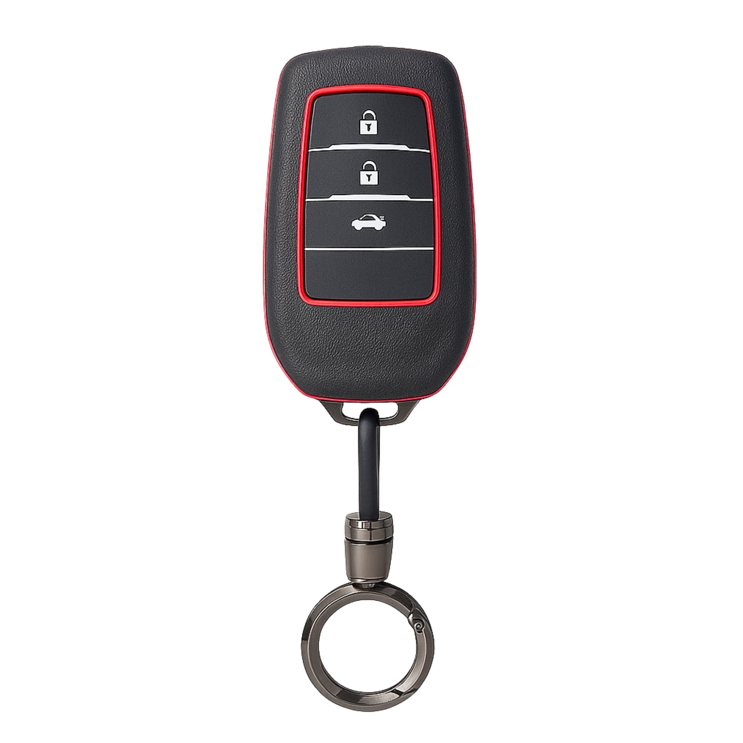 
                  
                    KMH Premium ABS Key Cover for Toyota (D3)-Black With Red(Border-Gun Brown)-KEY COVER-KMH-CARPLUS
                  
                