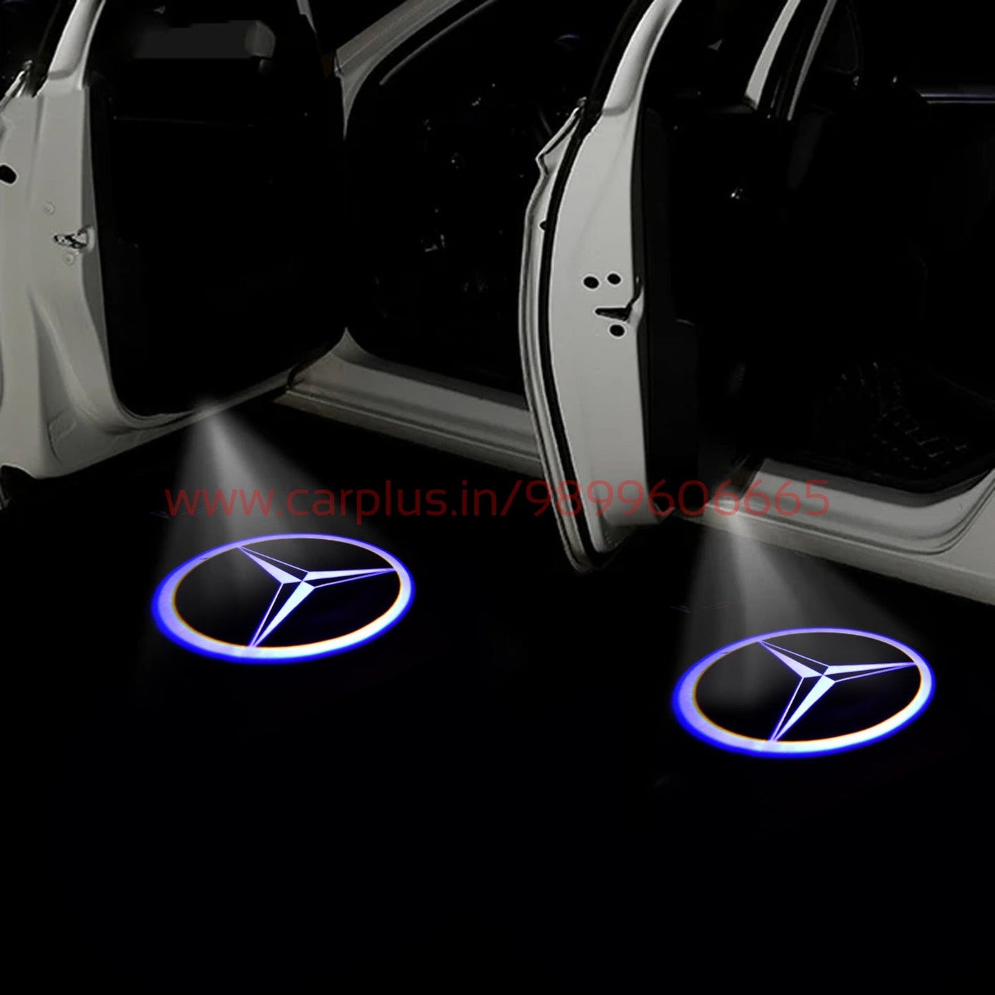 KMH Premium High Quality Puddle Lamp Light for Mercedes Benz Set of 2 CARPLUS