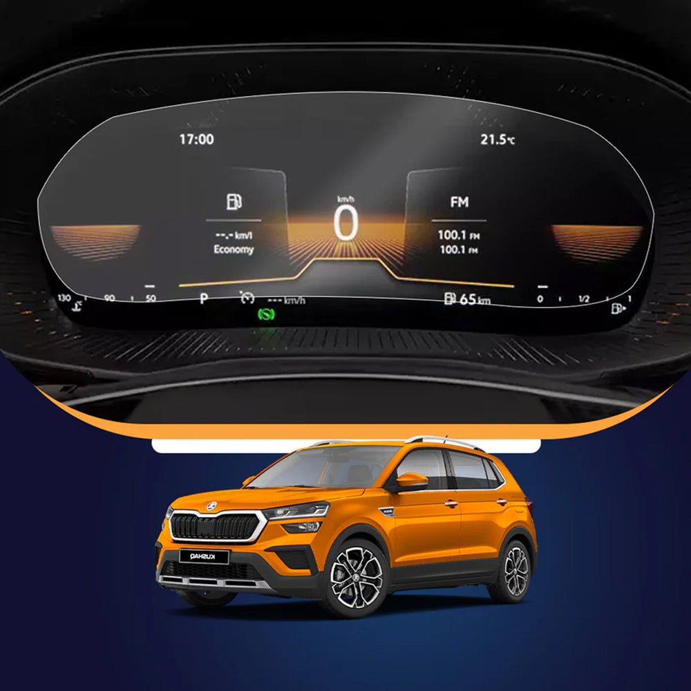 KMH Premium Screen Protector for Skoda Kushaq Digital Speedometer 10 Inch-SCREEEN PROTECTOR-KMH-SCREEN PROTECTOR-CARPLUS