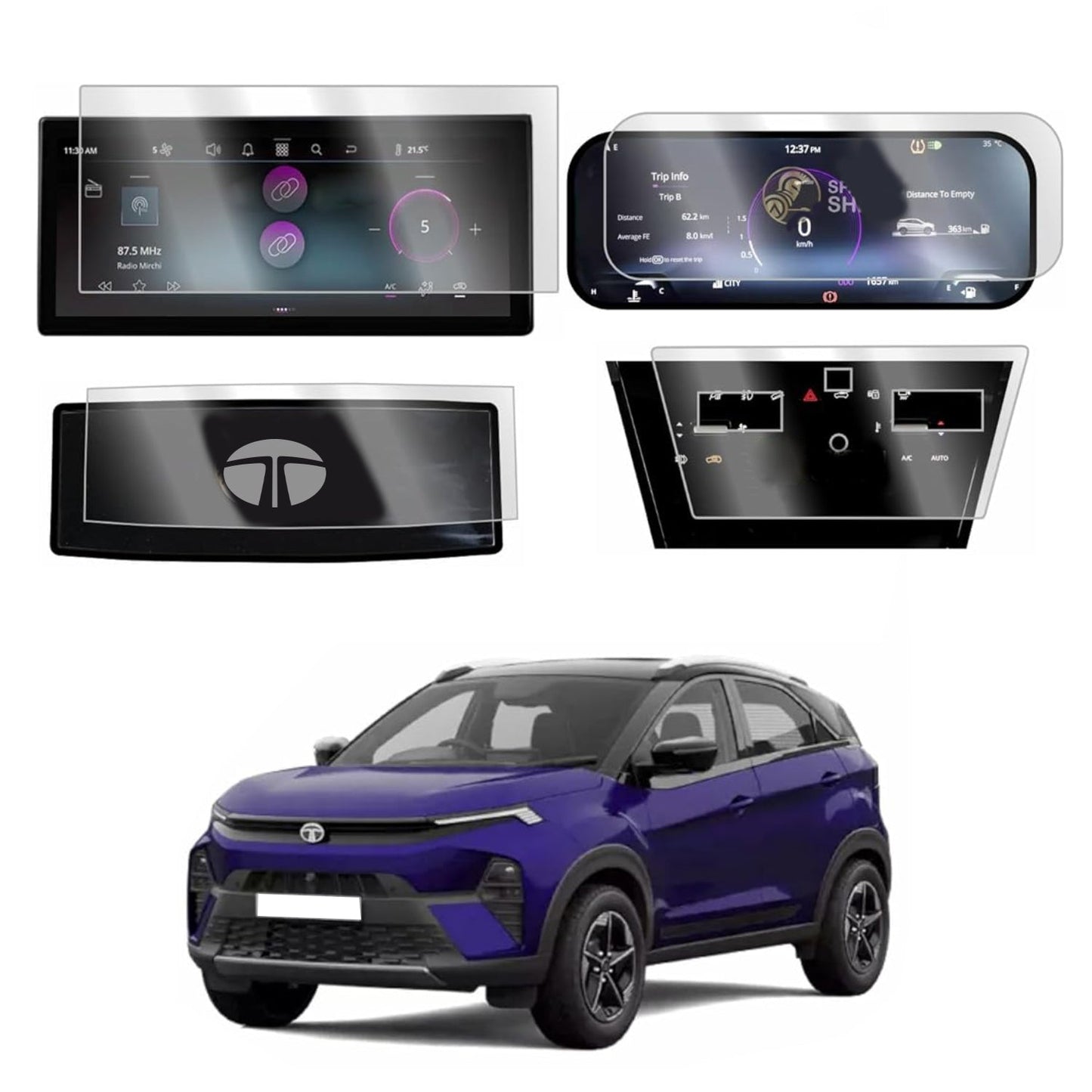 
                  
                    KMH Premium Screen Protector for Tata Nexon 2023 Info(Round Edges)+Cluster+Steering+AC Panel 10.24 Inch-SCREEEN PROTECTOR-KMH-SCREEN PROTECTOR-CARPLUS
                  
                