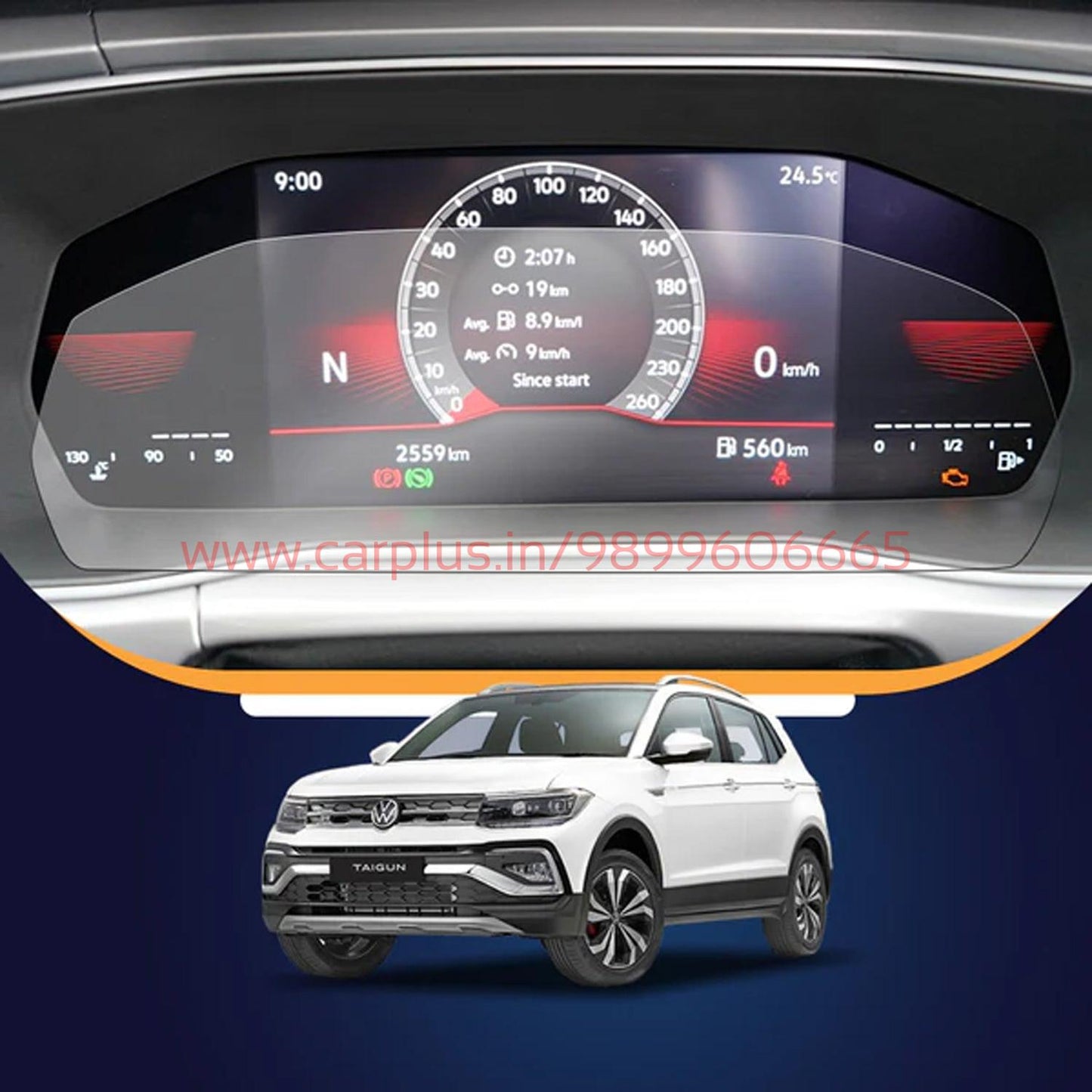 
                  
                    KMH Premium Screen Protector for Volkswagen Taigun / Virtus Digital Instrument Cluster 10 Inch-SCREEEN PROTECTOR-KMH-SCREEN PROTECTOR-CARPLUS
                  
                