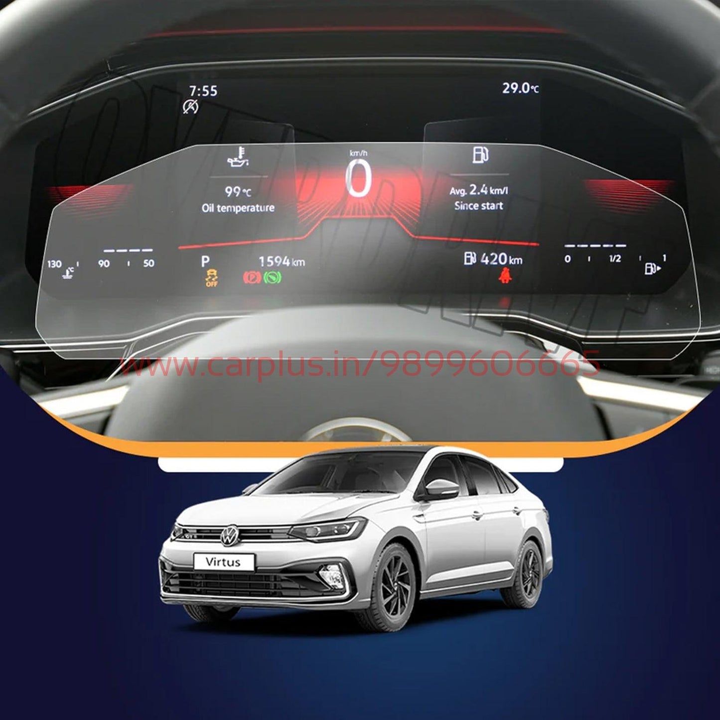 
                  
                    KMH Premium Screen Protector for Volkswagen Taigun / Virtus Digital Instrument Cluster 10 Inch-SCREEEN PROTECTOR-KMH-SCREEN PROTECTOR-CARPLUS
                  
                