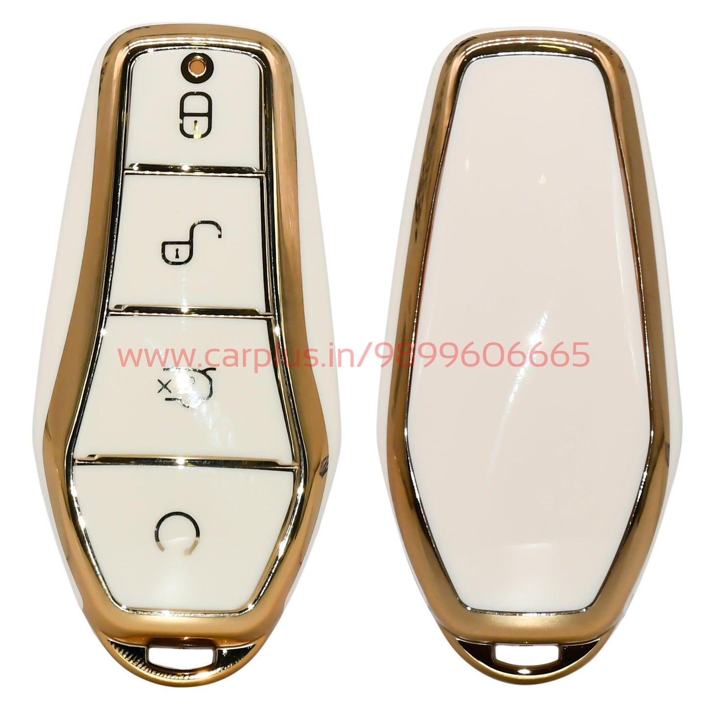 
                  
                    KMH - Premium TPU Gold Car Key Cover Compatible for BYD Atto-3-TPU GOLD KEY COVER-KMH-TPU KEY COVER-White-CARPLUS
                  
                