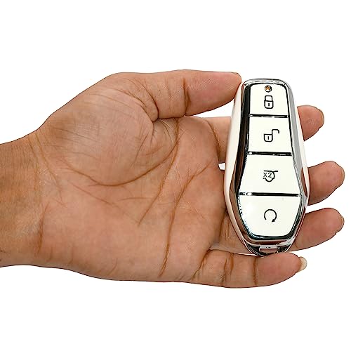 
                  
                    KMH Premium TPU Silver Car Key Cover Compatible for BYD Atto-3 (Pack of 2,Black-White)-TPU SILVER KEY COVER-KMH-CARPLUS
                  
                