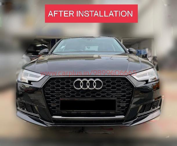 KMH RS Front Grill For Audi A4-B9(2017-2020)-AUDI GRILLS-RETRO SOLUTIONS-CARPLUS