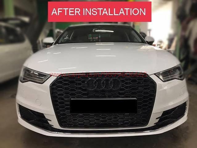 KMH RS Front Grill For Audi A6-C7.5(2016-2019)-AUDI GRILLS-RETRO SOLUTIONS-CARPLUS
