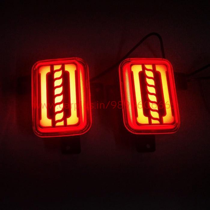 KMH Rear Bumper Reflector for Mahindra Thar (2nd GEN, MATRIX) D-REAR REFLECTOR-KMH-CARPLUS