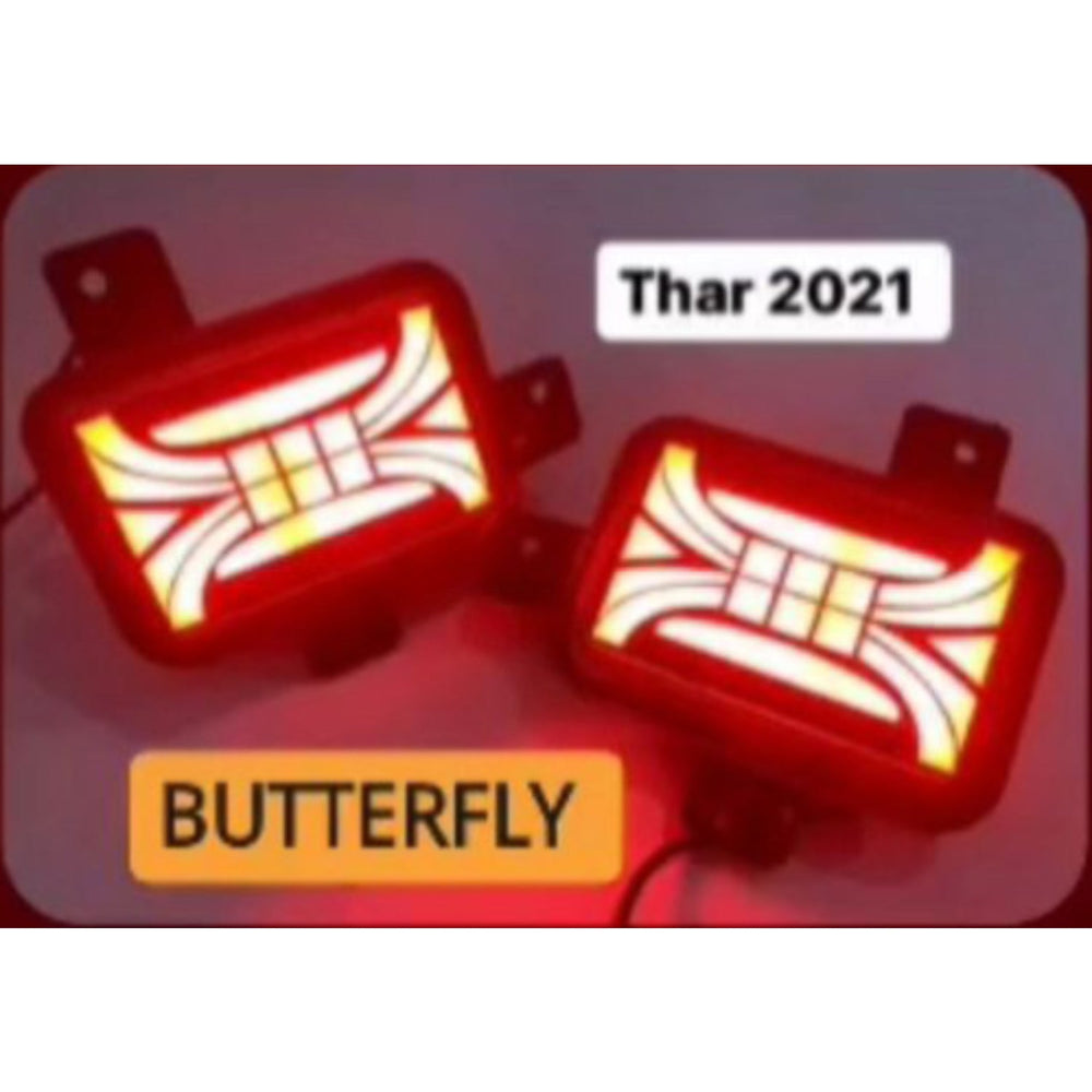 KMH Reflector Matrix + Scan for Mahindra Thar-2021 (BUTTERFLY)-REAR REFLECTOR-KMH-CARPLUS