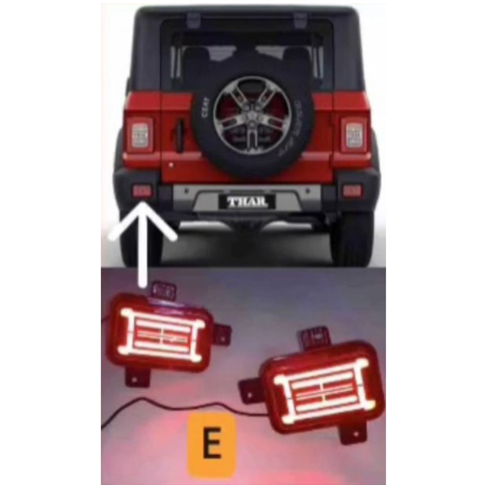 KMH Reflector Matrix + Scan for Mahindra Thar (Type-E)-REAR REFLECTOR-KMH-CARPLUS