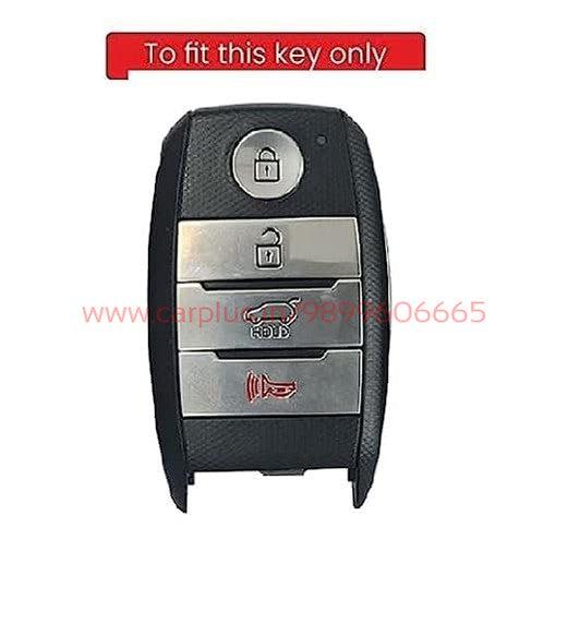 
                  
                    KMH Silver Border TPU Key Cover Compatible for KIA Seltos 4 Button Push Smart Key Cover-TPU SILVER KEY COVER-KMH-KEY COVER-BLACK-CARPLUS
                  
                