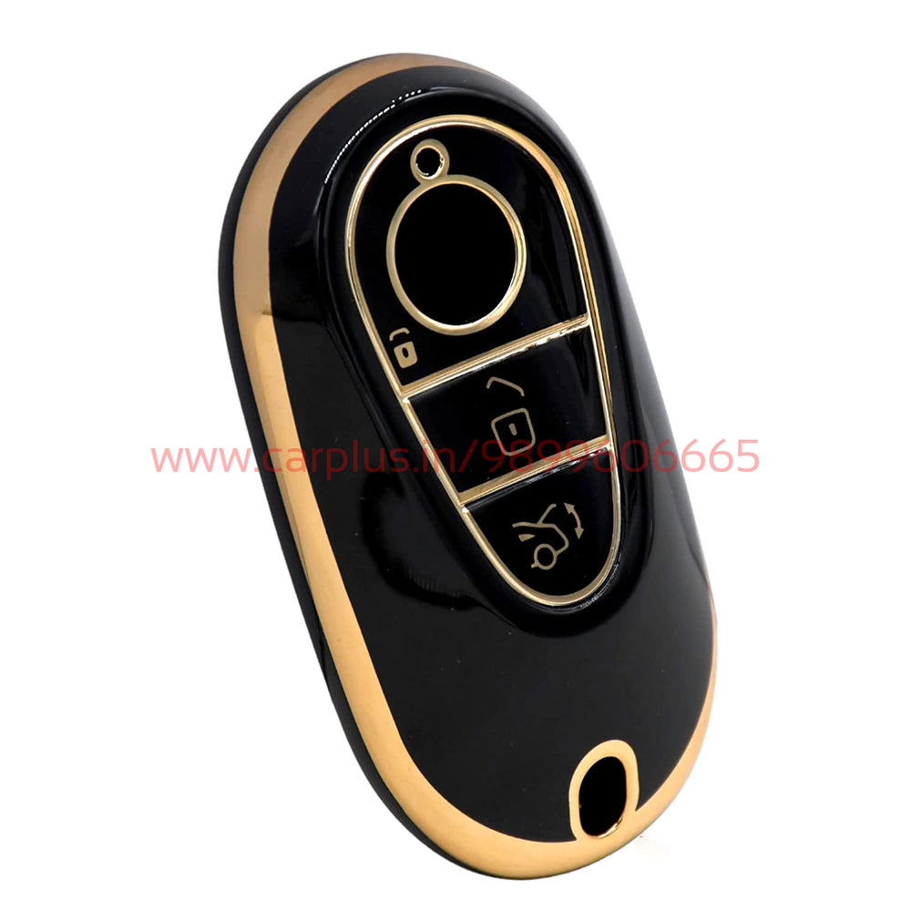 
                  
                    KMH - Soft TPU Gold Pattern Styling Car Remote Key Cover Case Compatible for New Mercedes Benz S Class | E Class Key Cover-TPU GOLD KEY COVER-KMH-TPU KEY COVER-Black-CARPLUS
                  
                