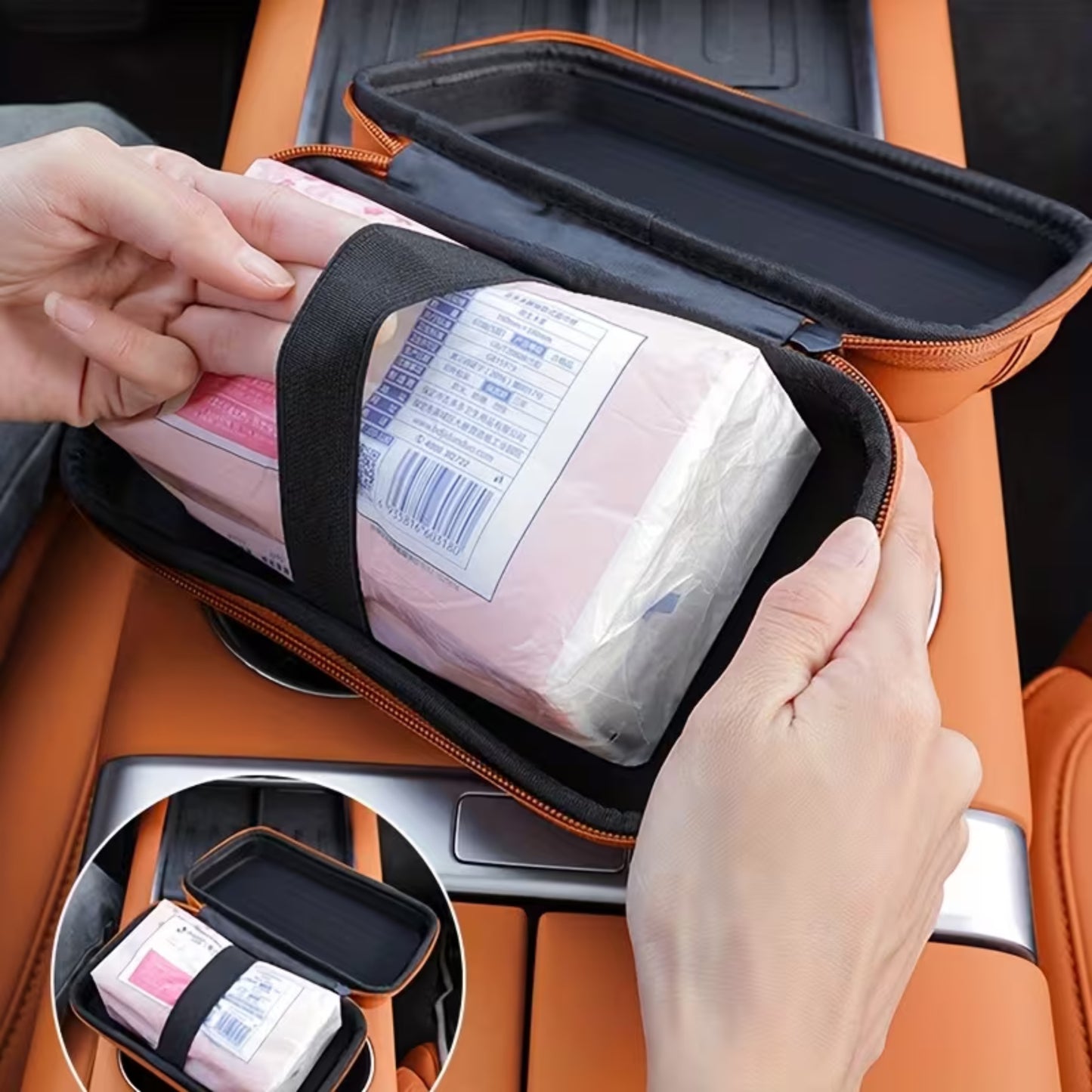 
                  
                    KMH Sun Visor Tissue Holder-TISSUE BOX-KMH-Black-CARPLUS
                  
                