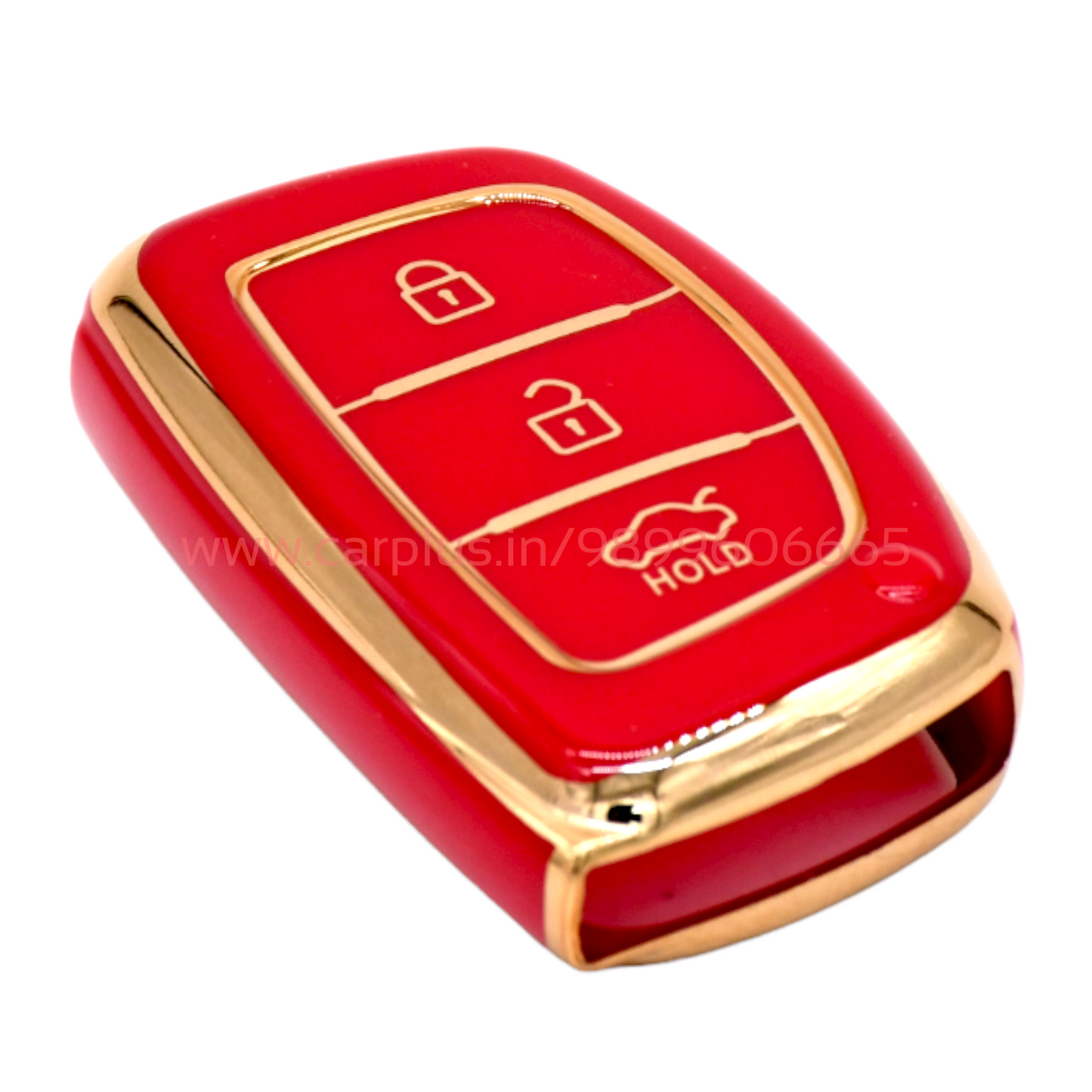 
                  
                    KMH - TPU Gold Car Key Cover Compatible Hyundai Grand i10 NIOS Asta | Venue | i20 | Aura | Creta | Elantra 3 Button Smart Key Cover-TPU GOLD KEY COVER-KMH-KEY COVER-Red-CARPLUS
                  
                