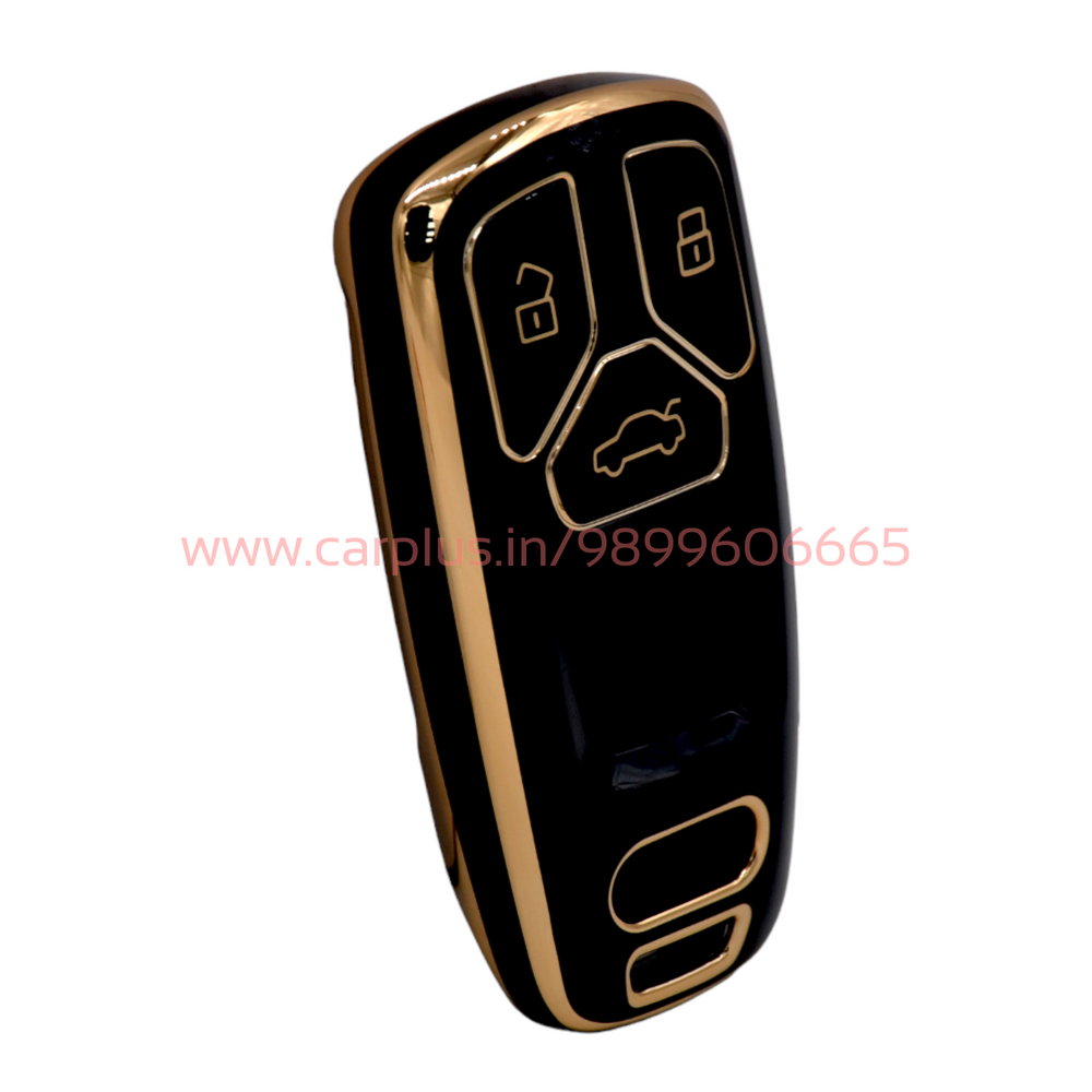 
                  
                    KMH TPU Gold Car Key Cover Compatible with Audi A4 TT TTS Q7 2016 2017 Key cover-TPU GOLD KEY COVER-KMH-KEY COVER-Black-CARPLUS
                  
                
