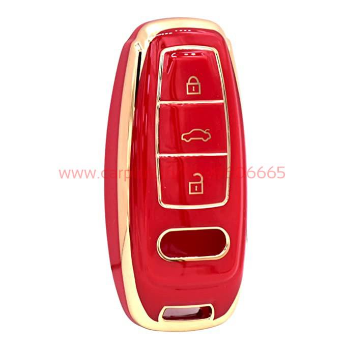 
                  
                    KMH TPU Gold Car Key Cover Compatible with Audi Smart Key Cover case-TPU GOLD KEY COVER-KMH-KEY COVER-Black-CARPLUS
                  
                
