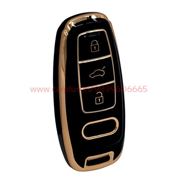 
                  
                    KMH TPU Gold Car Key Cover Compatible with Audi Smart Key Cover case-TPU GOLD KEY COVER-KMH-KEY COVER-Black-CARPLUS
                  
                