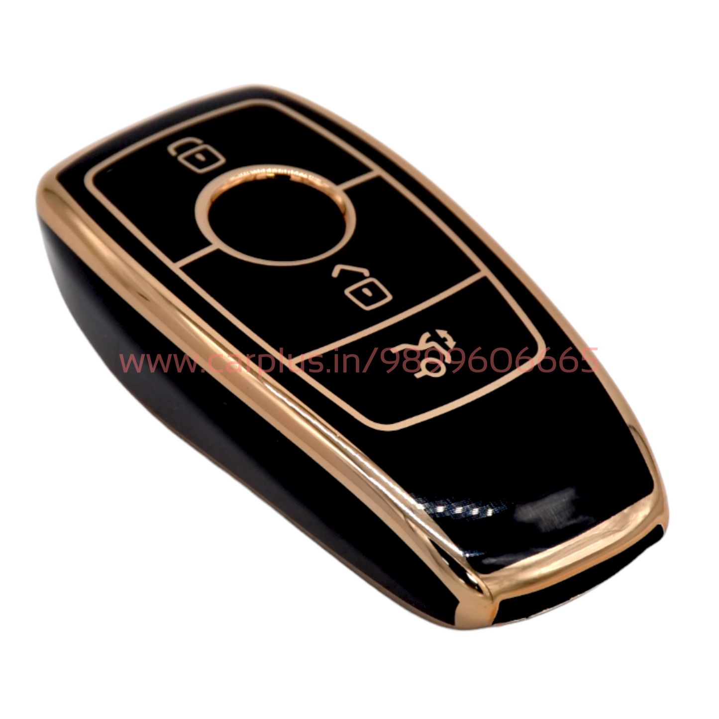 
                  
                    KMH - TPU Gold Car Key Cover Compatible with Benz E Series and S Series 3 Button Smart Key Cover-TPU GOLD KEY COVER-KMH-KEY COVER-Black-CARPLUS
                  
                