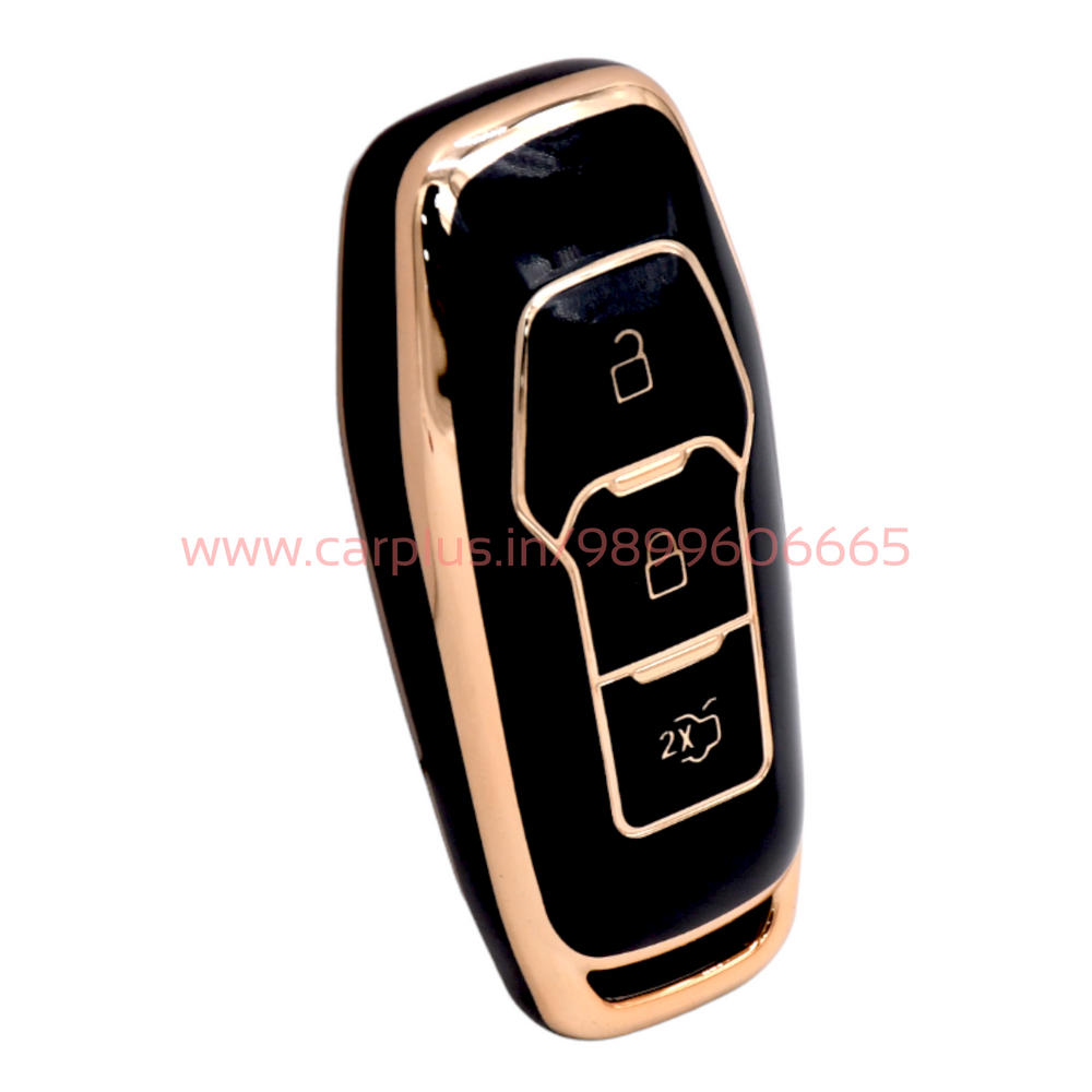 
                  
                    KMH - TPU Gold Car Key Cover Compatible with Ford 3 Push Button Smart Key-TPU GOLD KEY COVER-KMH-KEY COVER-Black-CARPLUS
                  
                