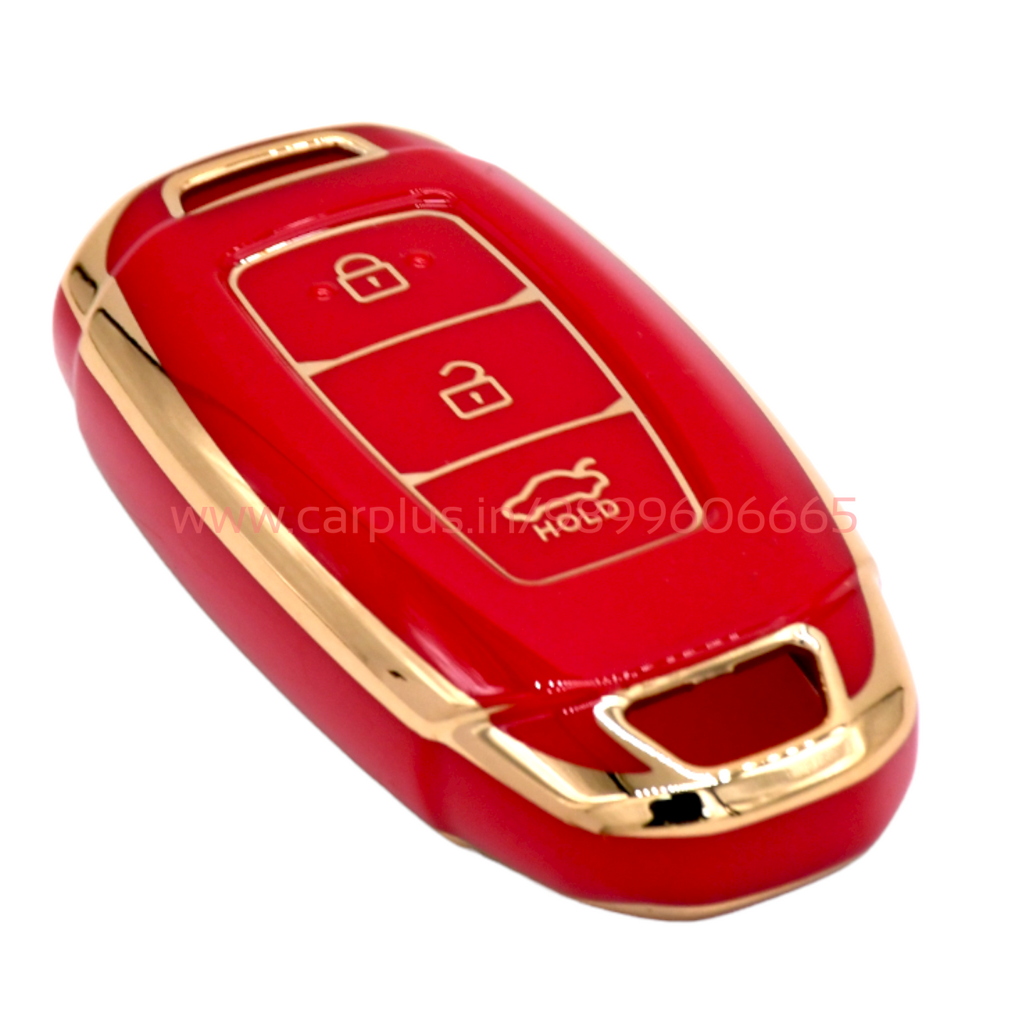 
                  
                    KMH - TPU Gold Car Key Cover Compatible with Hyundai Verna 3 Button Smart Key Cover-TPU GOLD KEY COVER-KMH-KEY COVER-Red-CARPLUS
                  
                
