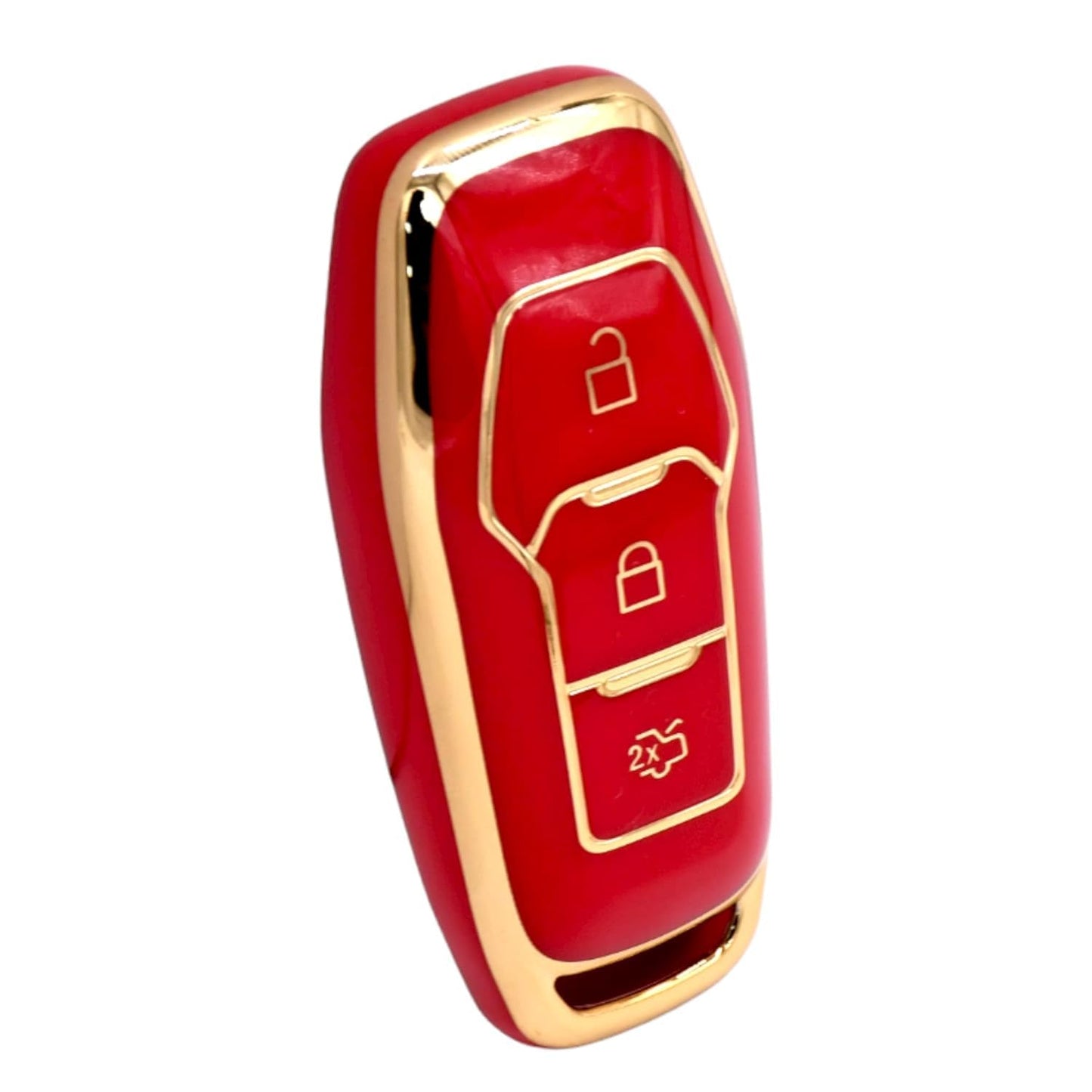
                  
                    KMH - TPU Gold Car Key Cover Compatible with Jeep Compass Trailhawk 3 Push Button Smart Key Cover (Pack of 2 | Black-Red)-TPU GOLD KEY COVER-KMH-CARPLUS
                  
                