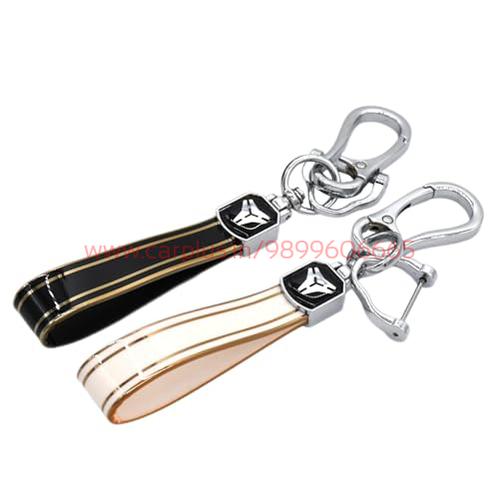 KMH - TPU Gold Car Keychain Universal Key Fob Key Chain Holder for Women and Men (Pack of 2, Black-White)-KEY CHAIN-KMH-CARPLUS