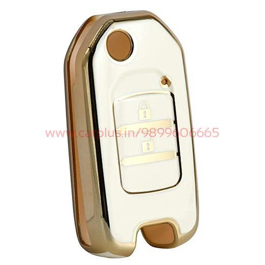 
                  
                    KMH-TPU Gold Key Cover Compatible for Honda City, WR-V, Jazz 2 Button Smart Key Cover-TPU GOLD KEY COVER-KMH-KEY COVER-BLACK-CARPLUS
                  
                