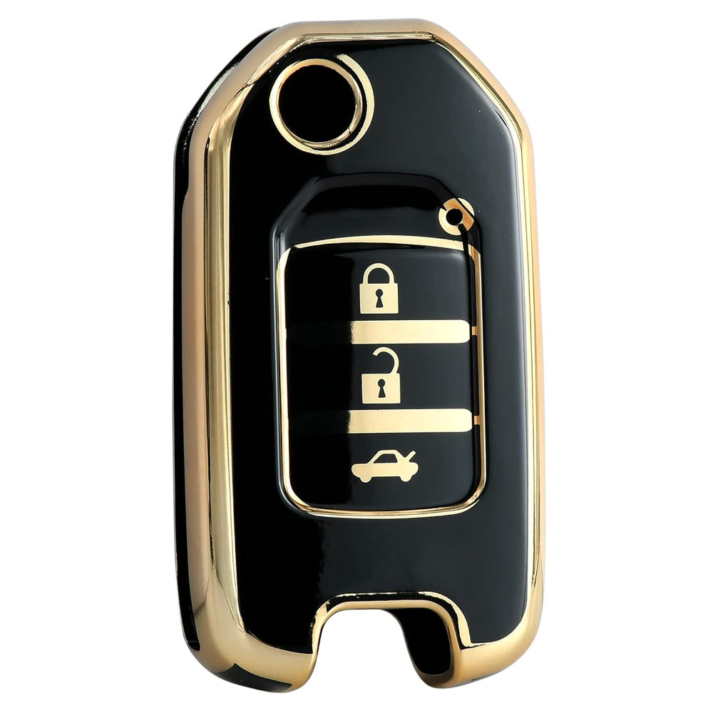 
                  
                    KMH-TPU Gold Key Cover Compatible for Honda City, WR-V, Jazz 3 Button Smart Key Cover with Key Chain-TPU GOLD KEY COVER-KMH-CARPLUS
                  
                
