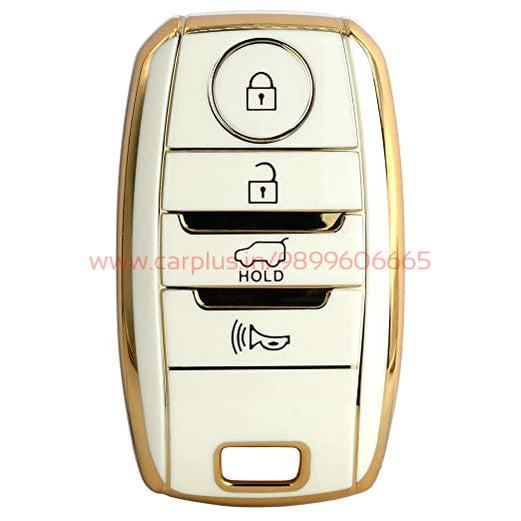 
                  
                    KMH-TPU Gold Key Cover Compatible for KIA Seltos 4 Button Smart Key Cover-TPU GOLD KEY COVER-KMH-KEY COVER-BLACK-CARPLUS
                  
                