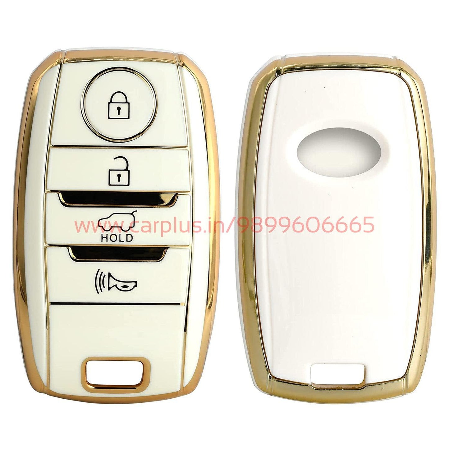 
                  
                    KMH-TPU Gold Key Cover Compatible for KIA Seltos 4 Button Smart Key Cover-TPU GOLD KEY COVER-KMH-KEY COVER-BLACK-CARPLUS
                  
                