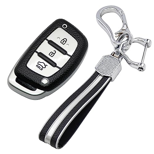 
                  
                    KMH TPU LKC for Hyundai(HY-A09H3A)-Silver-TPU LEATHER KEY COVER-kmh-Silver with Keychain-CARPLUS
                  
                